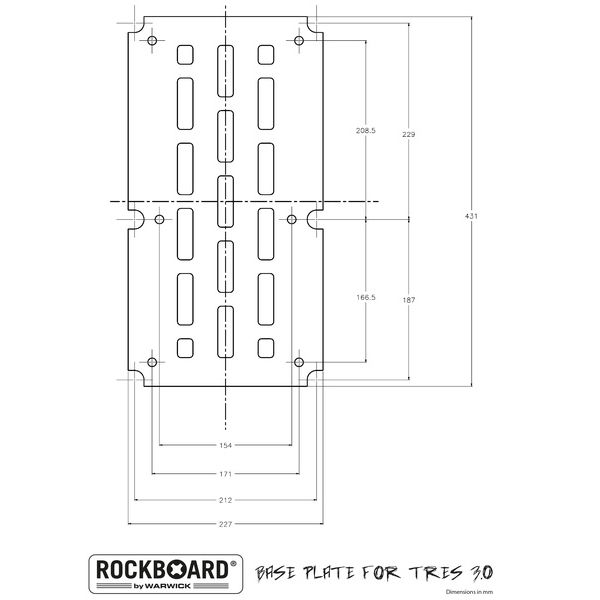 Rockboard Base Plate for TRES 3.0
