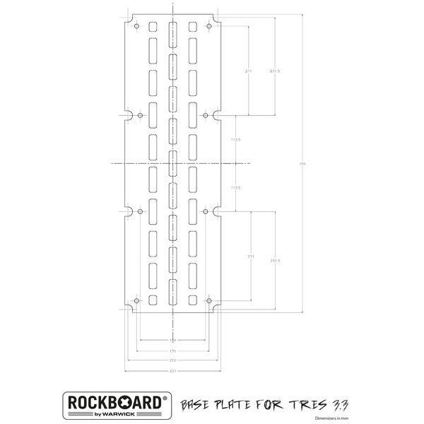 Rockboard Base Plate for TRES 3.3