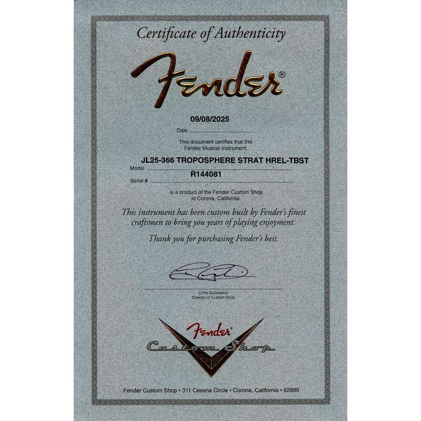 Fender Troposphere Strat TSB
