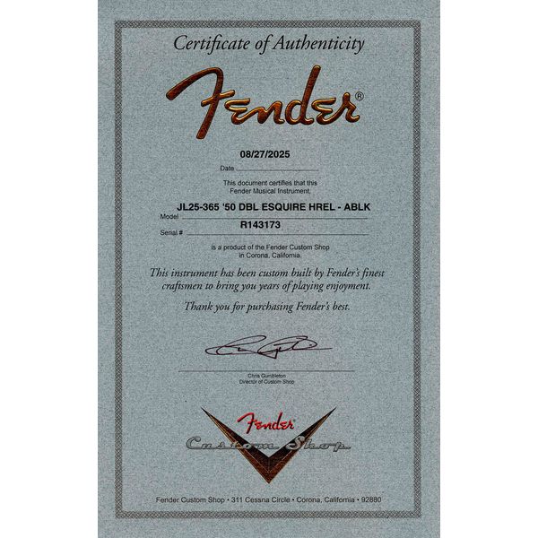 Fender 1950 Double Esquire HAB