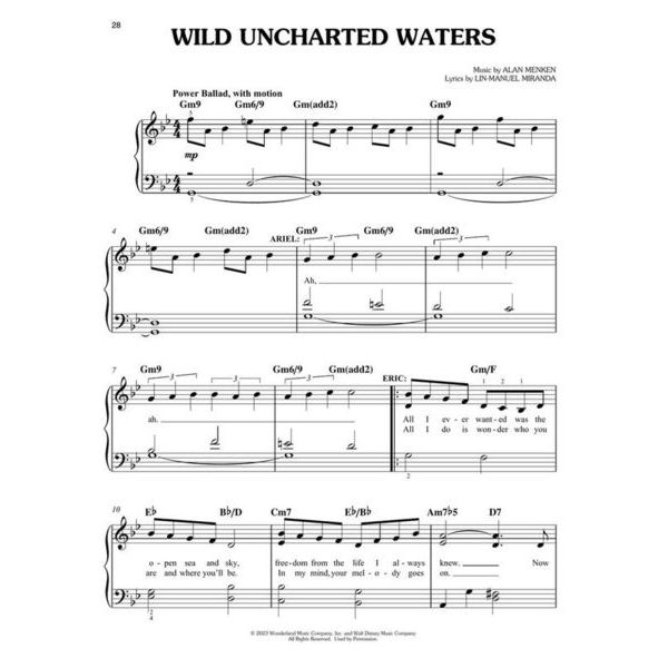 Hal Leonard The Little Mermaid Easy Piano