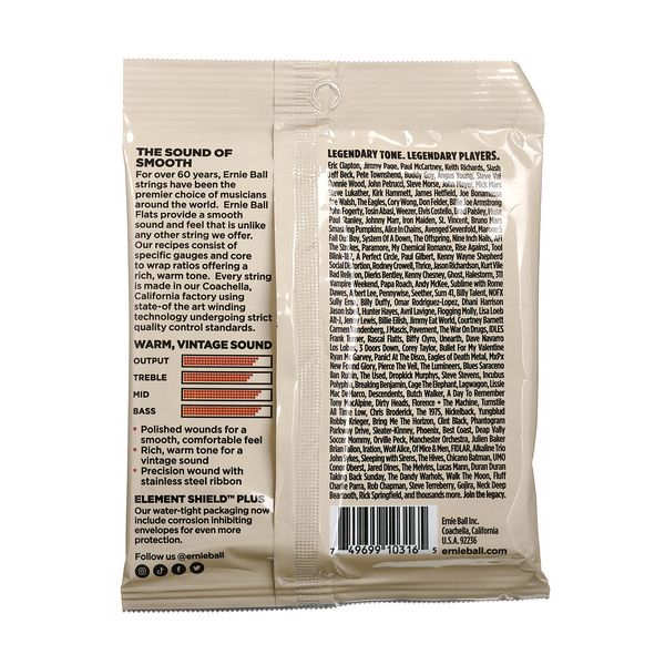 Ernie Ball Flats 2580