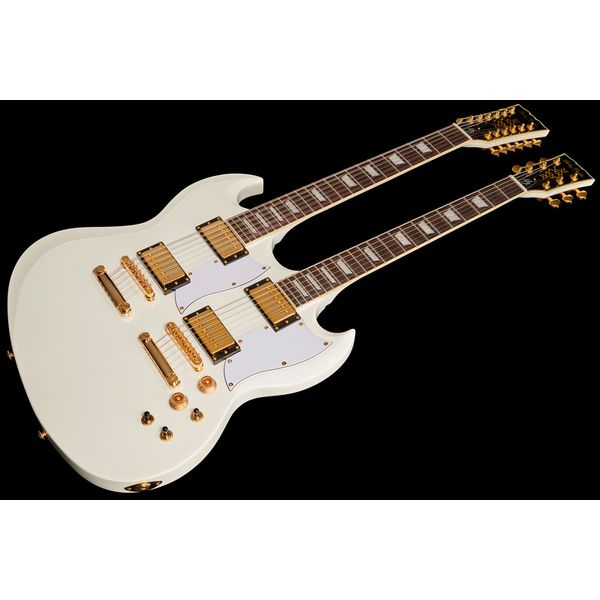 Harley Benton DC-Custom II 612 White