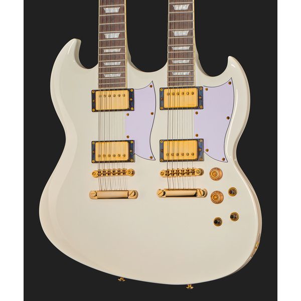 Harley Benton DC-Custom II 612 White