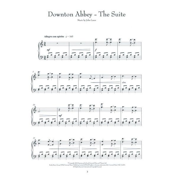 Wise Publications Downton Abbey Piano