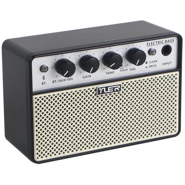 thumbnail image 2 of FBA-10 Mini Guitar Amp, 10W Electric Guitar Amplifier With Clean/Drive Channel, 6H Working, USB-C Rechargeable, 3.5mm Headphone/AUX Jack, Wireless... 2 of 9