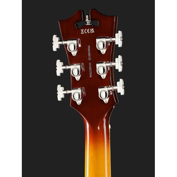 DAngelico Premier SS Dark Iced Tea Burst