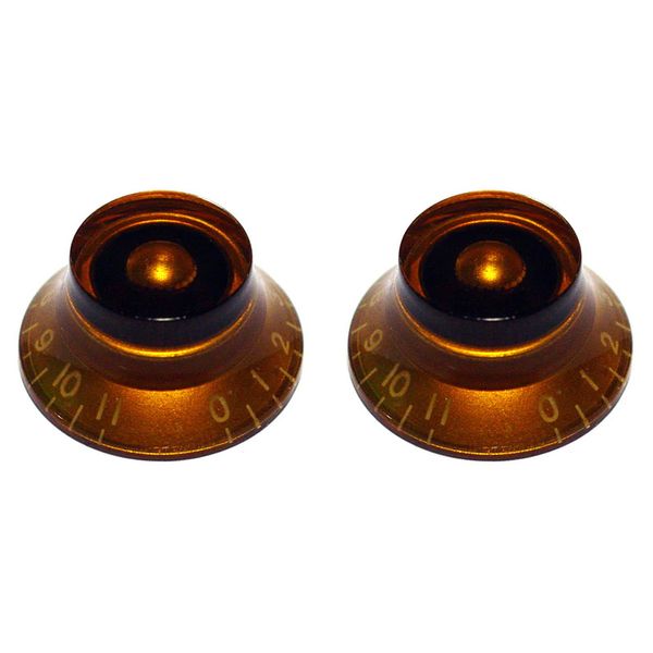 Allparts Bell Knobs to 11 Amber