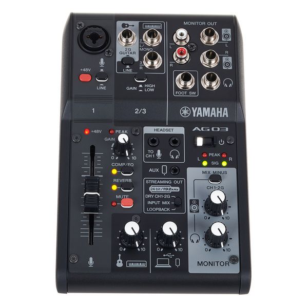 Yamaha AG 03 MK2 Live Stream Pack BK