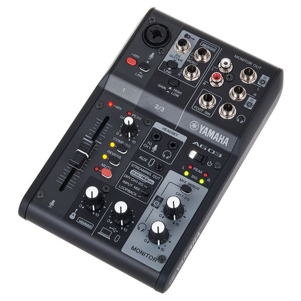 Yamaha AG 03 MK2 Live Stream Pack BK