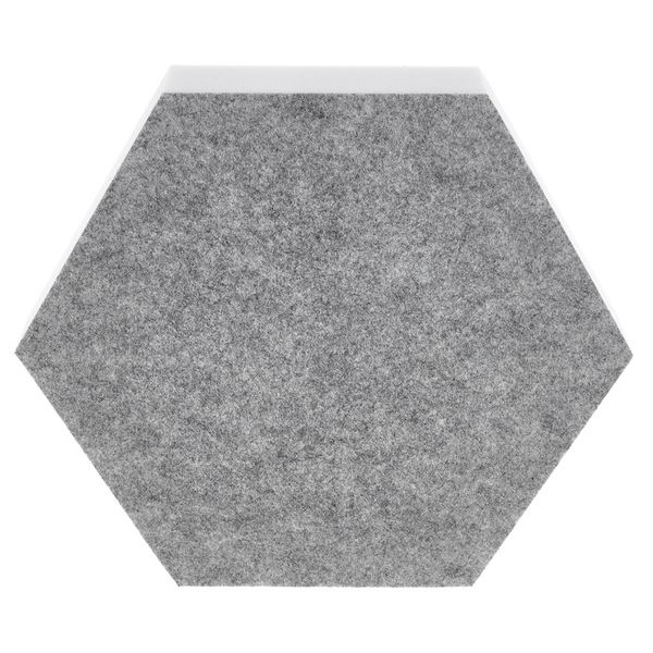 t.akustik Hexagon Melamine Light Grey 50