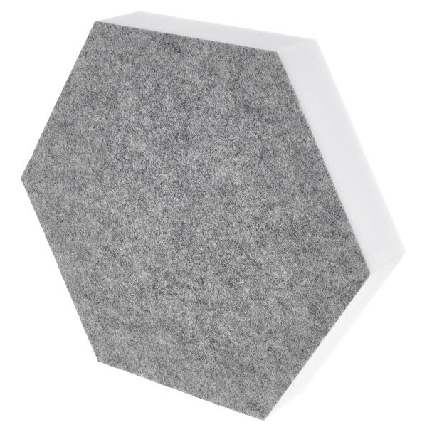 t.akustik Hexagon Melamine Light Grey 50