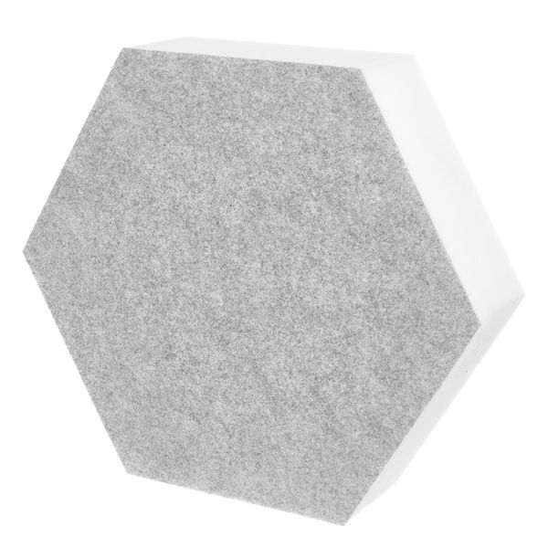 t.akustik Hexagon Melamine Light Grey 75