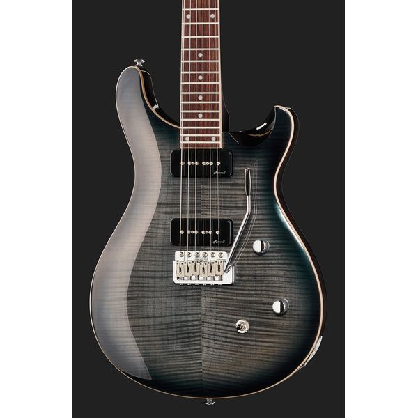 Harley Benton CST-24T P90 Black Flame w/Case