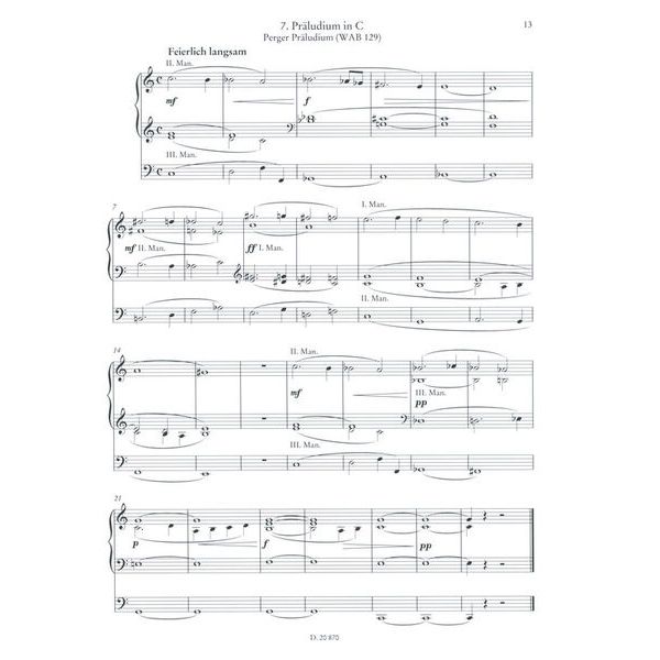 Doblinger Musikverlag Anton Bruckner for Orgel