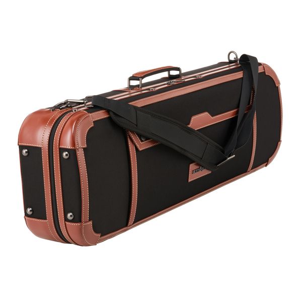 Roth & Junius Leather & Nylon Violin Case BK