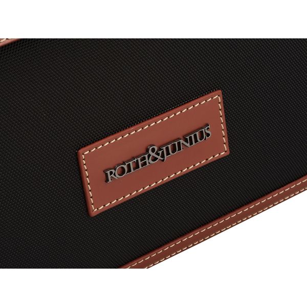 Roth & Junius Leather & Nylon Violin Case BK