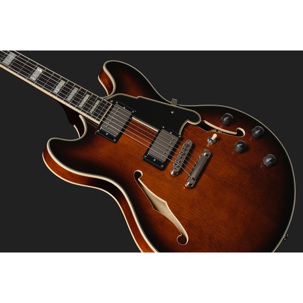 DAngelico Premier DC Brown Burst