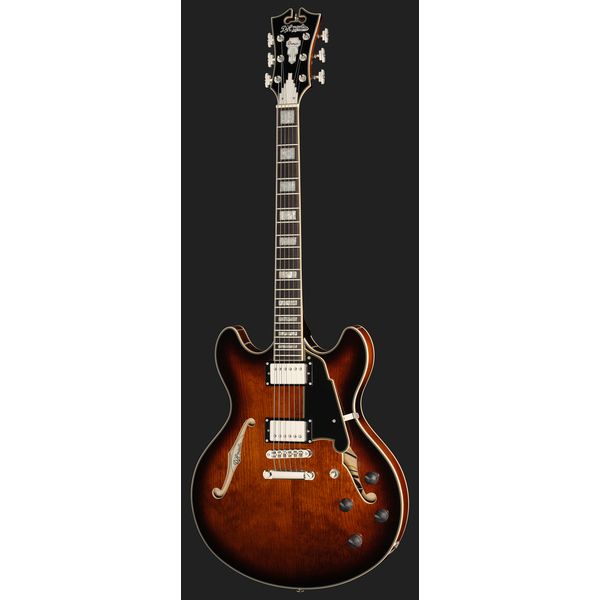 DAngelico Premier DC Brown Burst