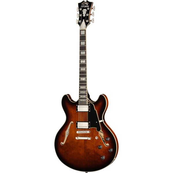 DAngelico Premier DC Brown Burst