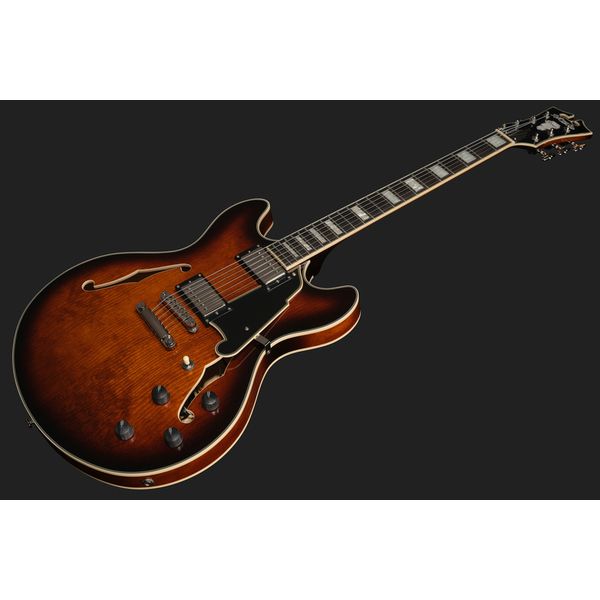 DAngelico Premier DC Brown Burst