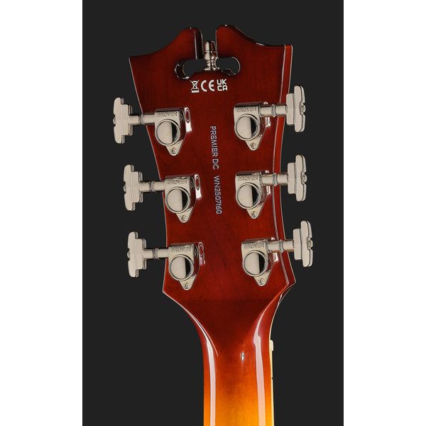 DAngelico Premier DC Dark Iced Tea Burst