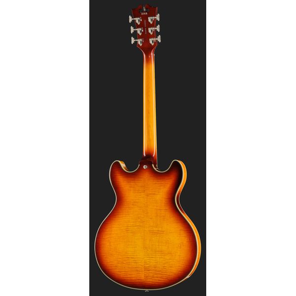 DAngelico Premier DC Dark Iced Tea Burst