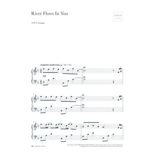 Faber Music Yiruma Solo Easy Piano