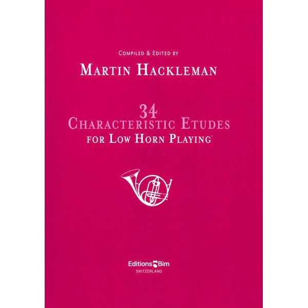 Editions Bim 34 Characteristic Etudes Low