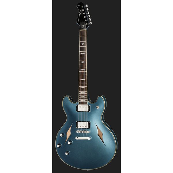 Harley Benton HB-35TL Tesla LH Pelham Blue