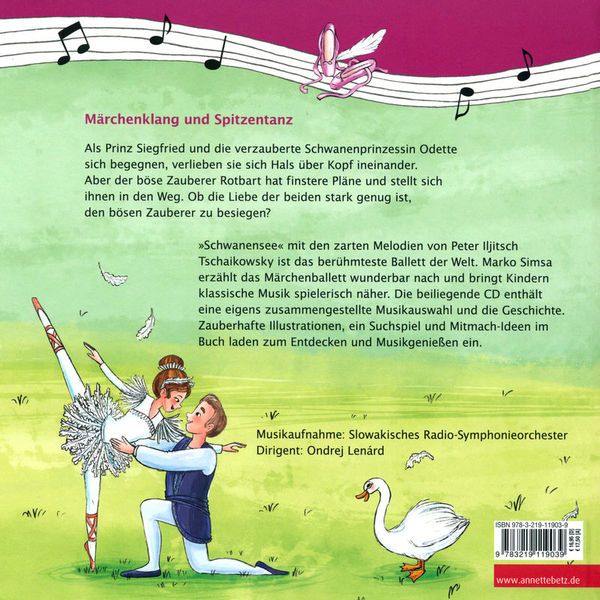 Annette Betz Verlag Schwanensee Musikbilderbuch