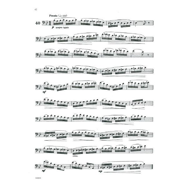Carl Fischer 40 Progressive Etudes Trombone