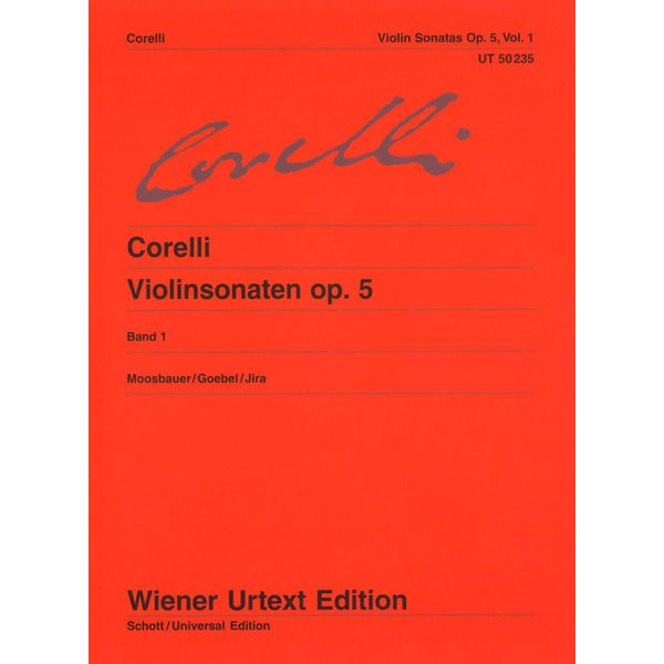 Wiener Urtext Edition Corelli Violinsonaten 1