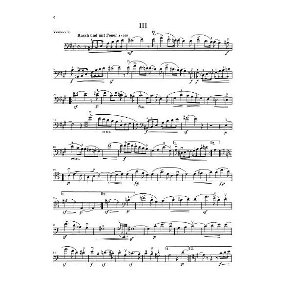 Henle Verlag Schumann Fantasiestücke Cello