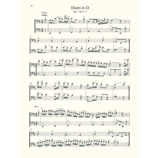 Schott Haydn 4 Duette Violoncello