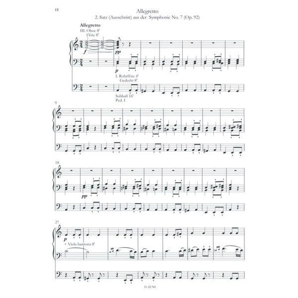Doblinger Musikverlag Ludwig van Beethoven for Orgel