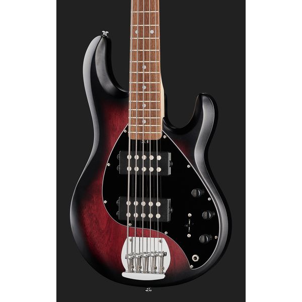 Sterling by Music Man StingRay 5 HH Ruby Red Burst