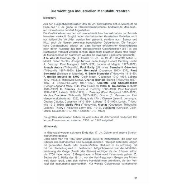 Friedrich Hofmeister Verlag Taxe der Streichinstrumente
