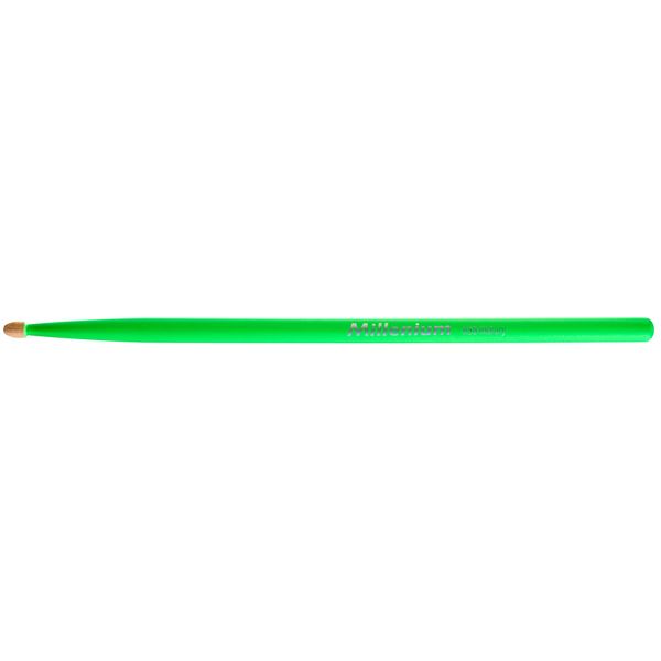 Millenium H5B Hickory Sticks Neon Green