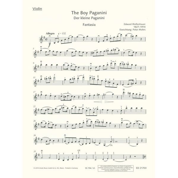 Schott Der kleine Paganini