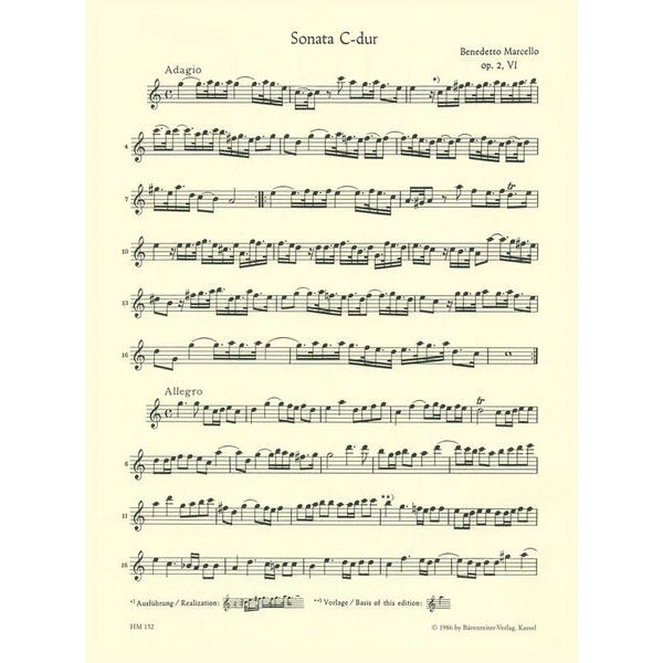 Bärenreiter Marcello Sonaten 3
