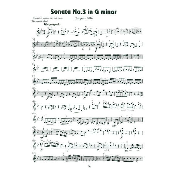 Music Minus One Schubert Violin Sonatinas