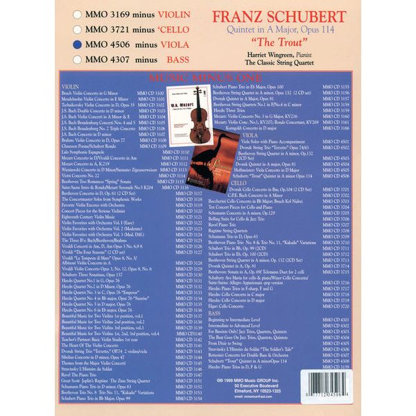 Music Minus One Schubert Quintet in A Major