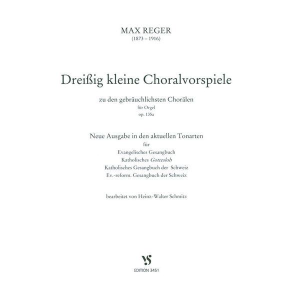 Strube Verlag Reger 30 kleine Choral