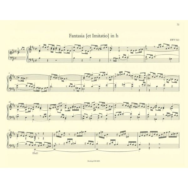 Breitkopf & Härtel Bach Sämtliche Orgelwerke 3