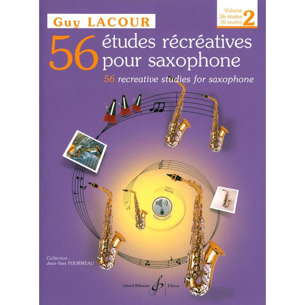 Editions Billaudot 56 Etudes Recreatives Sax 2