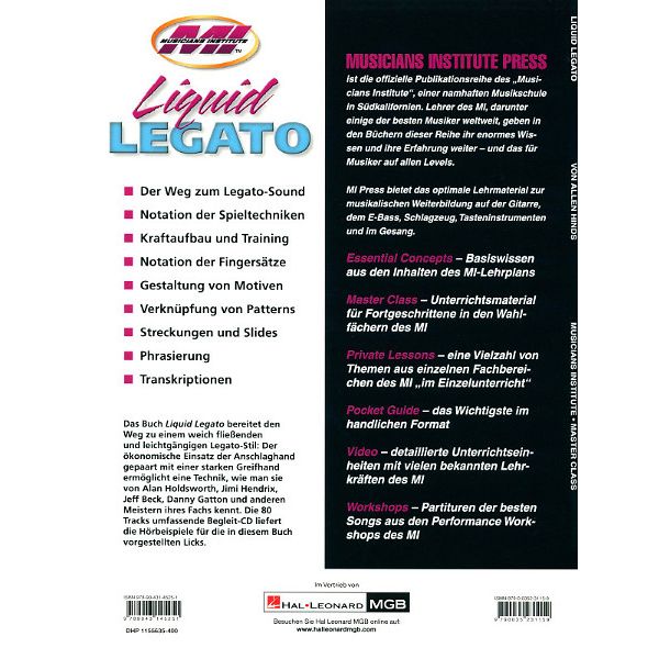 Hal Leonard Liquid Legato