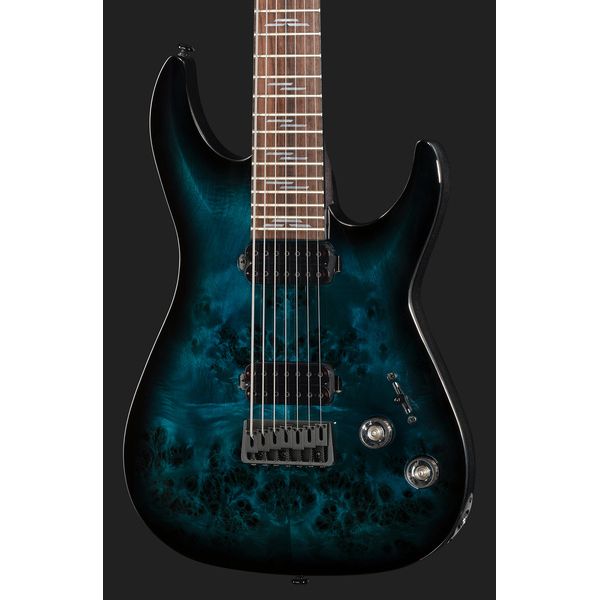 Schecter Omen Elite-7 See Blue Burst