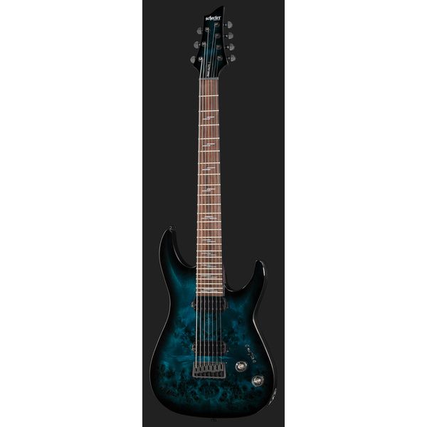 Schecter Omen Elite-7 See Blue Burst