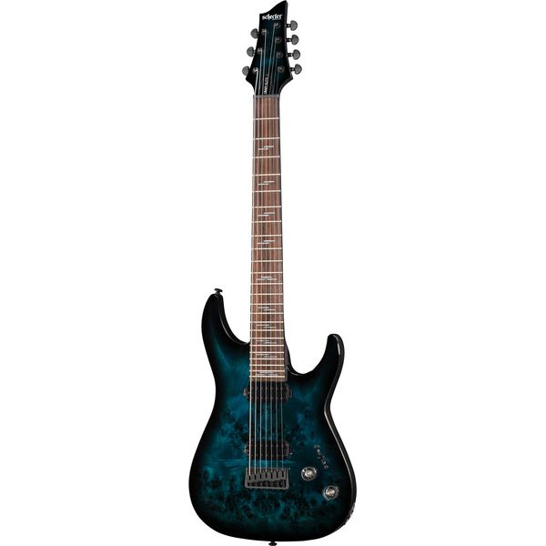 Schecter Omen Elite-7 See Blue Burst